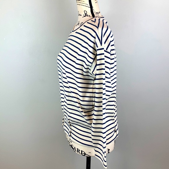 Vineyard Vines Striped Gathered Hem Top NWT - Picture 2 of 6